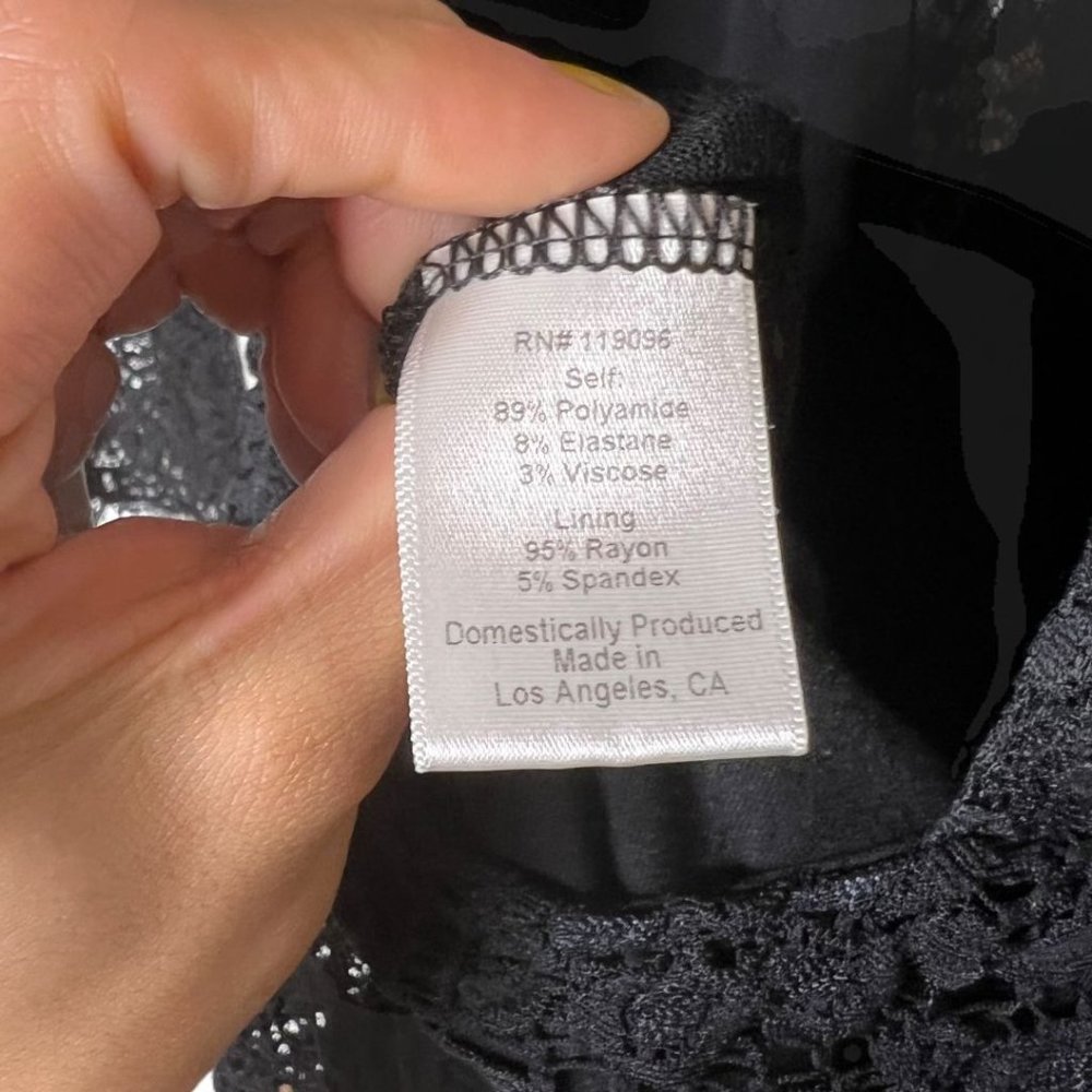 Nightcap Clothing Serata Jumpsuit Lace Black Size L - Picture 9 of 10